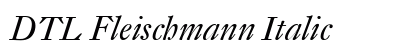 DTL Fleischmann Italic preview