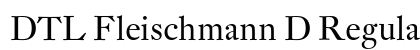 DTL Fleischmann D Regular Preview