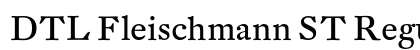 DTL Fleischmann ST Regular Preview