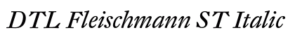 DTL Fleischmann ST Italic Preview