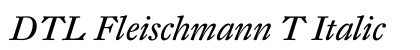 DTL Fleischmann T Italic Preview