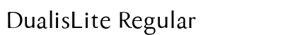 DualisLite Regular preview