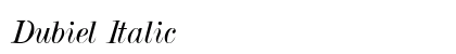 Dubiel Italic preview