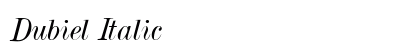 Dubiel Italic preview