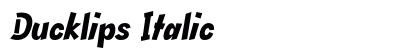 Ducklips Italic preview