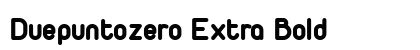 Duepuntozero Extra Bold Preview