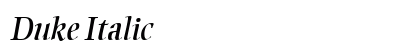 Duke Italic preview