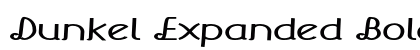 Dunkel Expanded Bold Preview