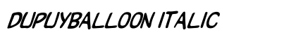 DupuyBALloon Italic preview