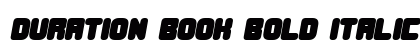 Duration Book Bold Italic Preview