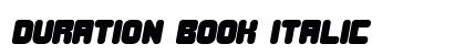 Duration Book Italic preview