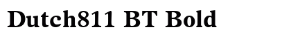 Dutch811 BT Bold Preview
