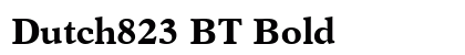Dutch823 BT Bold Preview