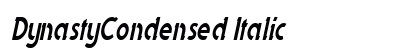 DynastyCondensed Italic preview