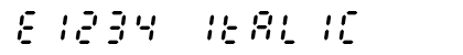 E1234 Italic preview