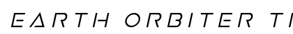 Earth Orbiter Title Italic Italic preview