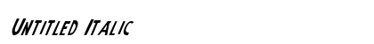 Untitled Italic Preview