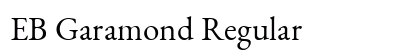 EB Garamond Regular Font