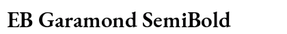 EB Garamond SemiBold Font