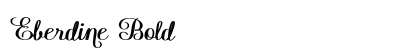 Eberdine Bold preview