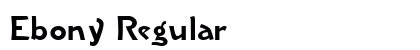 Ebony Regular preview