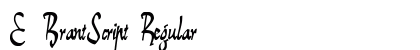 E-BrantScript Regular preview