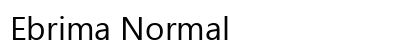 Ebrima Normal Preview