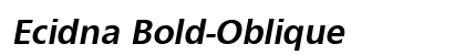 Ecidna Bold-Oblique Preview