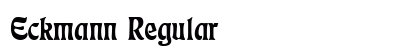 Eckmann Regular Font