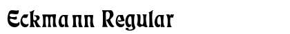 Eckmann Regular Font