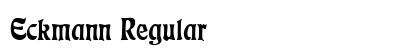 Eckmann Regular Font