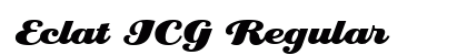 Eclat ICG Regular Font