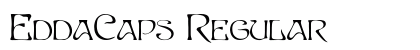 EddaCaps Regular Font