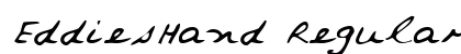 EddiesHand Regular Font