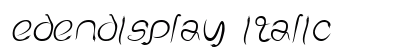 EdenDisplay Italic Font