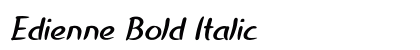 Edienne Bold Italic Preview