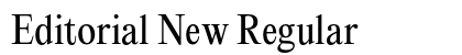 Editorial New Regular preview