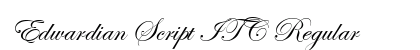 Edwardian Script ITC Regular Preview