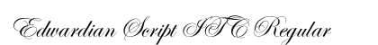 Edwardian Script ITC Regular Preview