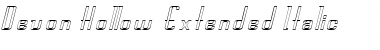 Devon-Hollow-Extended Italic Font