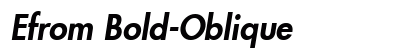 Efrom Bold-Oblique Preview