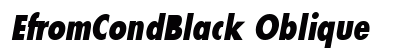 EfromCondBlack Oblique preview