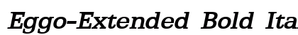 Eggo-Extended Bold Italic Preview