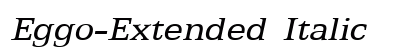 Eggo-Extended Italic preview