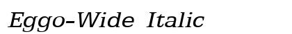 Eggo-Wide Italic preview