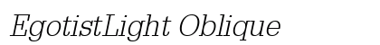 EgotistLight Oblique preview