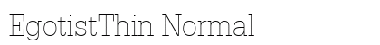 EgotistThin Normal Preview