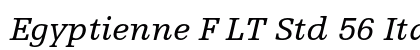 Egyptienne F LT Std 56 Italic preview