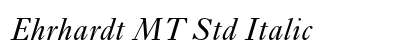 Ehrhardt MT Std Italic preview