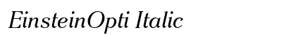 EinsteinOpti Italic preview
